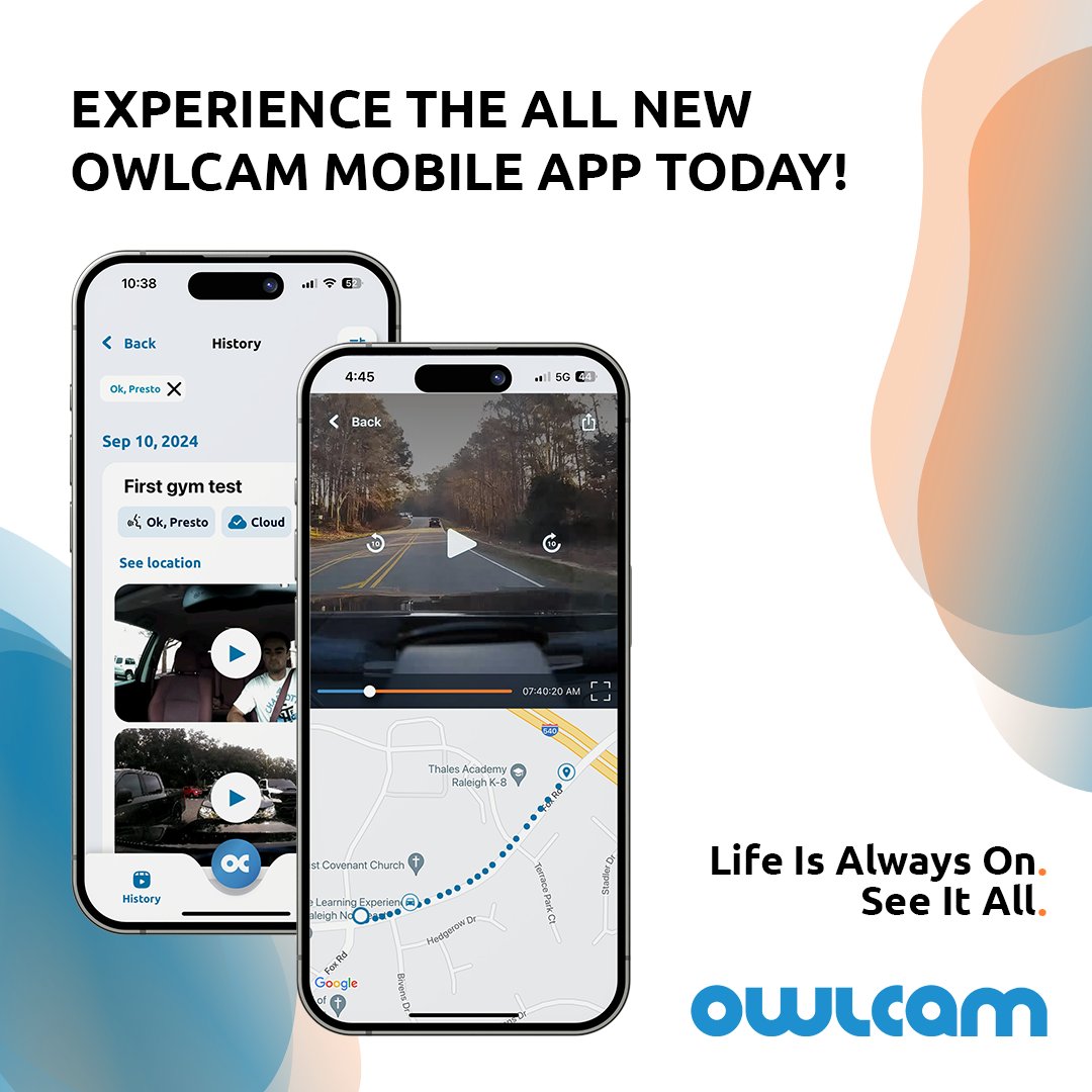 Stay connected with your vehicle like never before with real-time video, instant alerts, clip filtering, and enhanced features to give you peace of mind wherever you go!

Learn more at owlcam.com!