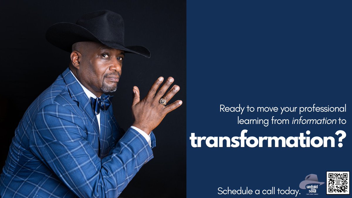 unfoldthesoul's tweet image. It’s time to go beyond information. Let’s work together to create lasting impact.
Schedule a call today and take the next step toward meaningful change.
#TransformativeLearning #ProfessionalDevelopment #RuthlessEquity