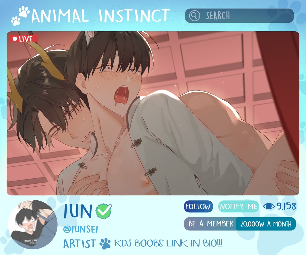🐾AWOOO!! Time to let Iun’s (#iunsei) work out into the wild🐾

KDJ boobs?! Sign us up!

Instinct Zine will be open for preorder from Oct 26 to Nov 30 2024. The link to the store can be found on our profile (OPENING TOMORROW)
