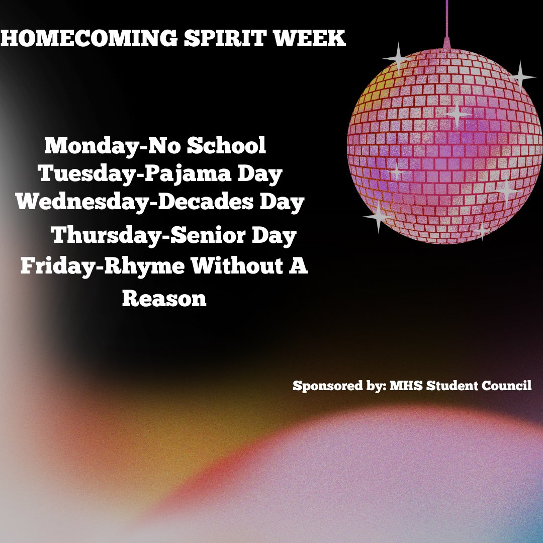 MHS Class of 2026 (@2026mhs) on Twitter photo Get ready for Homecoming Spirit Week!! Keep a close eye on <a href="/GORAMSathletics/">Marshfield Athletics</a> for athletic events and times! It’s a great week to be a Ram! #GoRams #WeRMarshfield #BetterTogether Get ready for Homecoming Spirit Week!! Keep a close eye on <a href="/GORAMSathletics/">Marshfield Athletics</a> for athletic events and times! It’s a great week to be a Ram! #GoRams #WeRMarshfield #BetterTogether