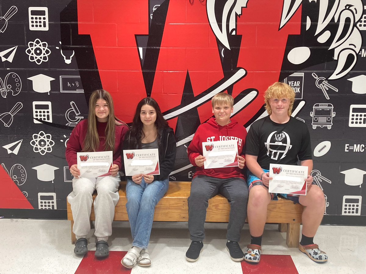 Say hello to our first group of honorees who represent our WILDcat Way character trait of Working Hard!

These Wildcats demonstrate exceptional work ethic and dedication, they stay focused, and they always put forth their best effort! 

Way to go! ❤️🐾