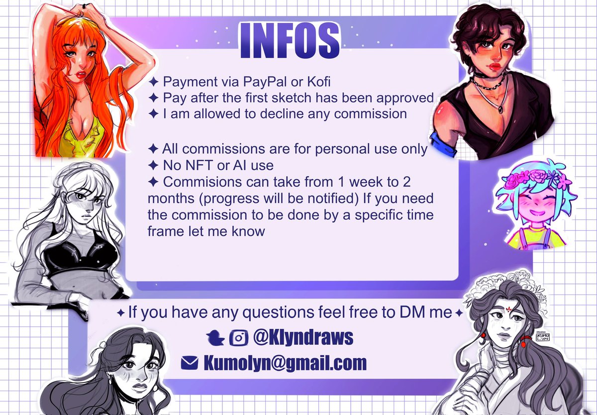 moniehon's tweet image. ‼️HEYHEY‼️

I have c0ms open and a few open slots at the moment!! 

Feel free to dm me if you’re interested or have any questions☺️

[rt are very much appreciated🌟]