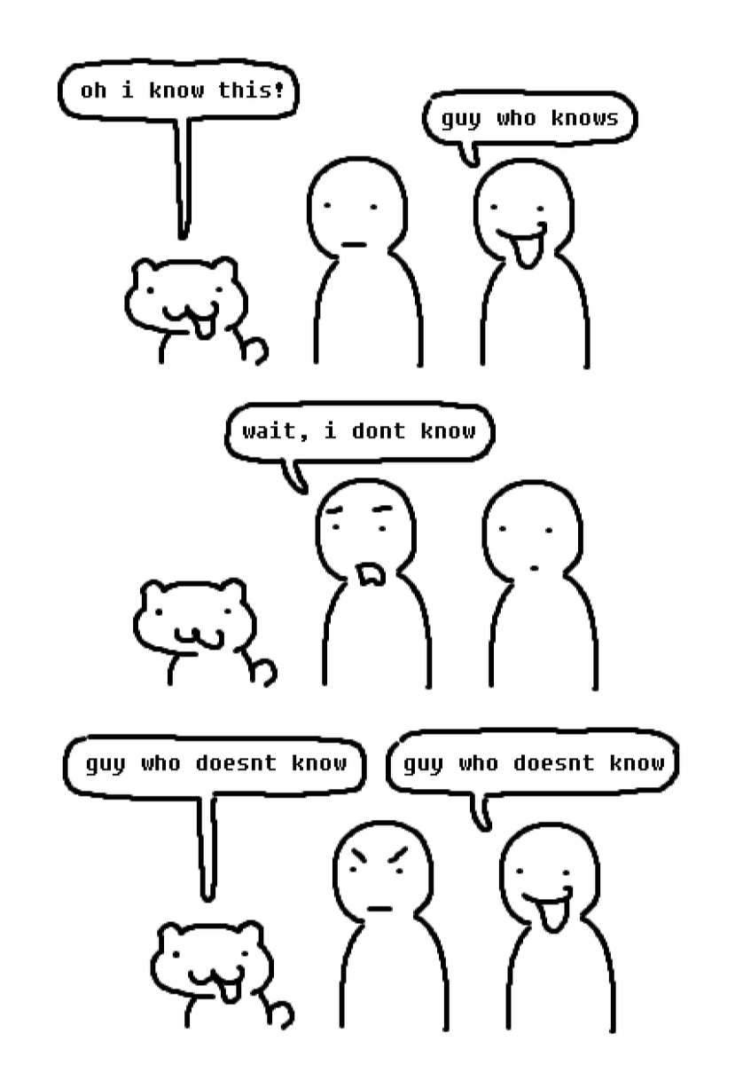guy who doesnt know