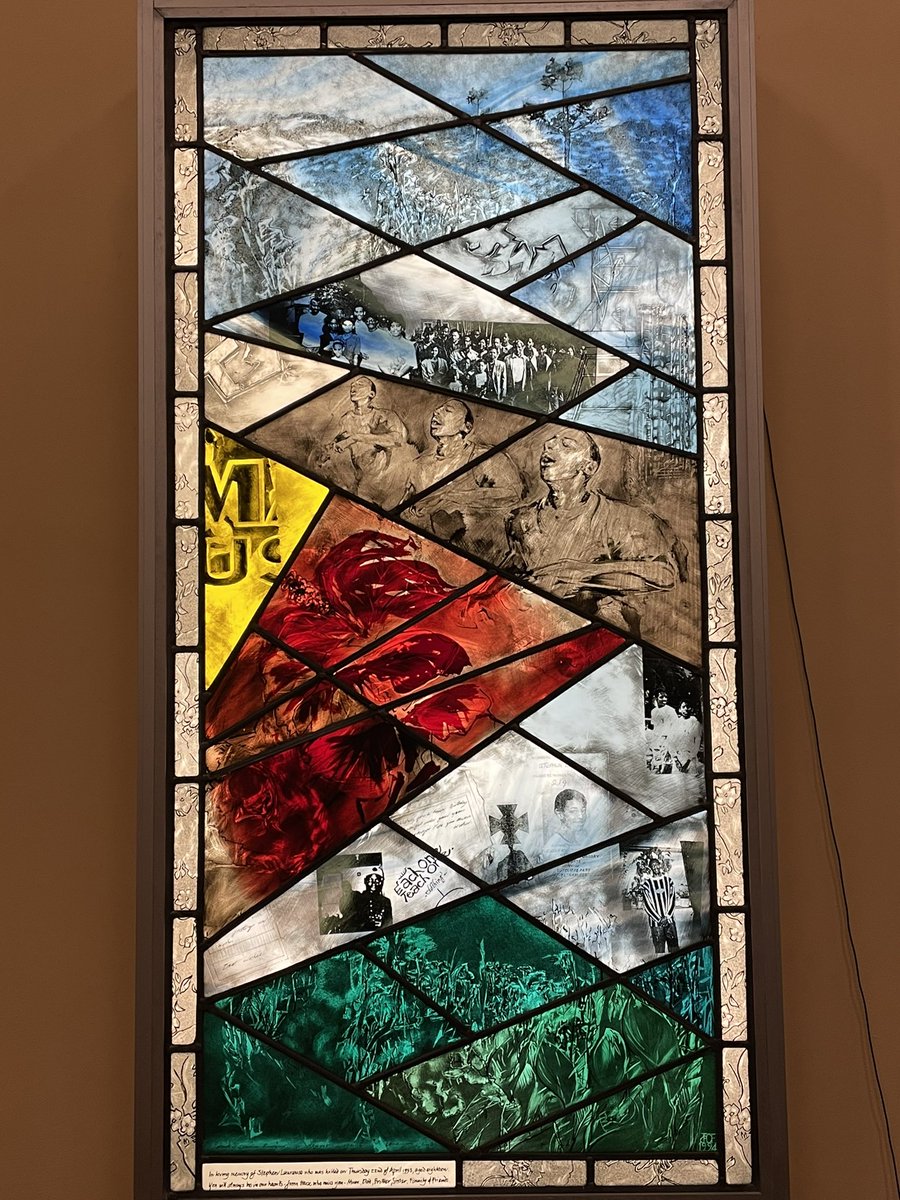 We met at Trinity Methodist in Plumstead: where Stephen Lawrence’s memorial (he and his family worshipped here) reminded me again of the imperative of justice for all God’s beloved.