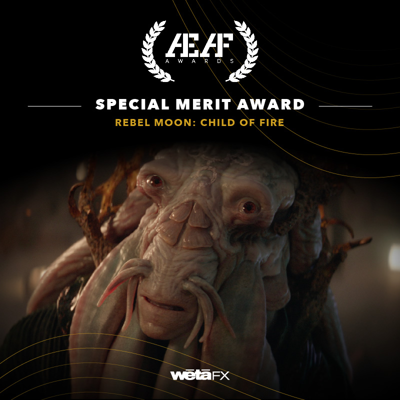 WetaFXofficial's tweet photo. We also received Special Merit Awards for our work on Transformers: Rise of the Beasts, Rebel Moon: Child of Fire and The Last of Us at the 2024 Australian Effects &amp; Animation Festival (AEAF)🎉#WētāFX #VFX #AEAFAwards https://t.co/2LAFtfmdsb