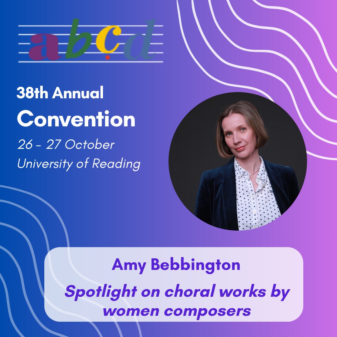 Association of British Choral Directors (@abcdtweets) on Twitter photo Introducing our #Convention sessions! If you missed our Repertoire Discovery Day last week, worry not! <a href="/amybebbs1/">Amy Bebbington</a> will be at Convention with a spotlight on choral works by women composers. Discover and sing through repertoire to inspire you to diversify your choral programmes. Introducing our #Convention sessions! If you missed our Repertoire Discovery Day last week, worry not! <a href="/amybebbs1/">Amy Bebbington</a> will be at Convention with a spotlight on choral works by women composers. Discover and sing through repertoire to inspire you to diversify your choral programmes.
