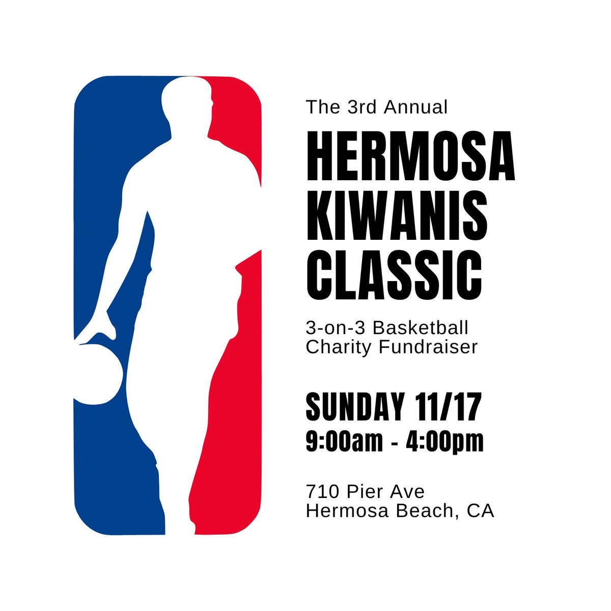 HermosaKiwanis's tweet image. Basketball For A Cause 🏀

The 3rd Annual Hermosa Kiwanis Classic is a 3-on-3 basketball tournament designed to raise funds and awareness for local charities!

Send us a message for details ℹ️