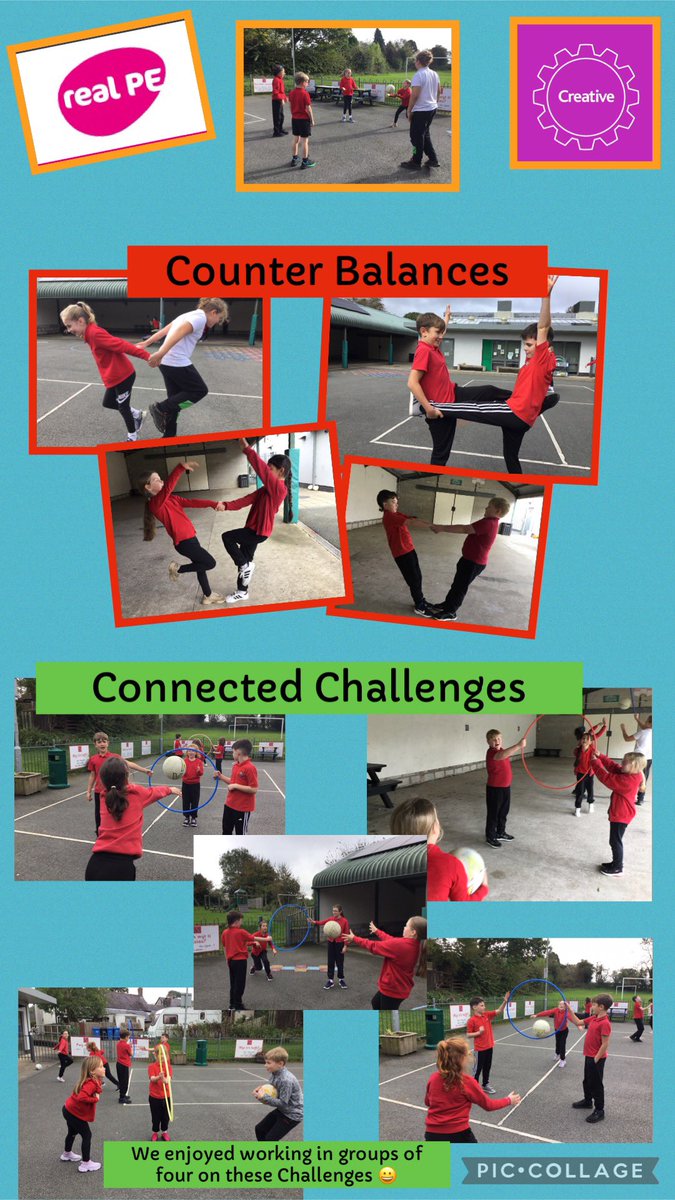 Da iawn chi am gyd-weithio yn dda prynhawn ma! Great team work this afternoon working on Counter Balances. <a href="/real_PE_/">real PE</a>