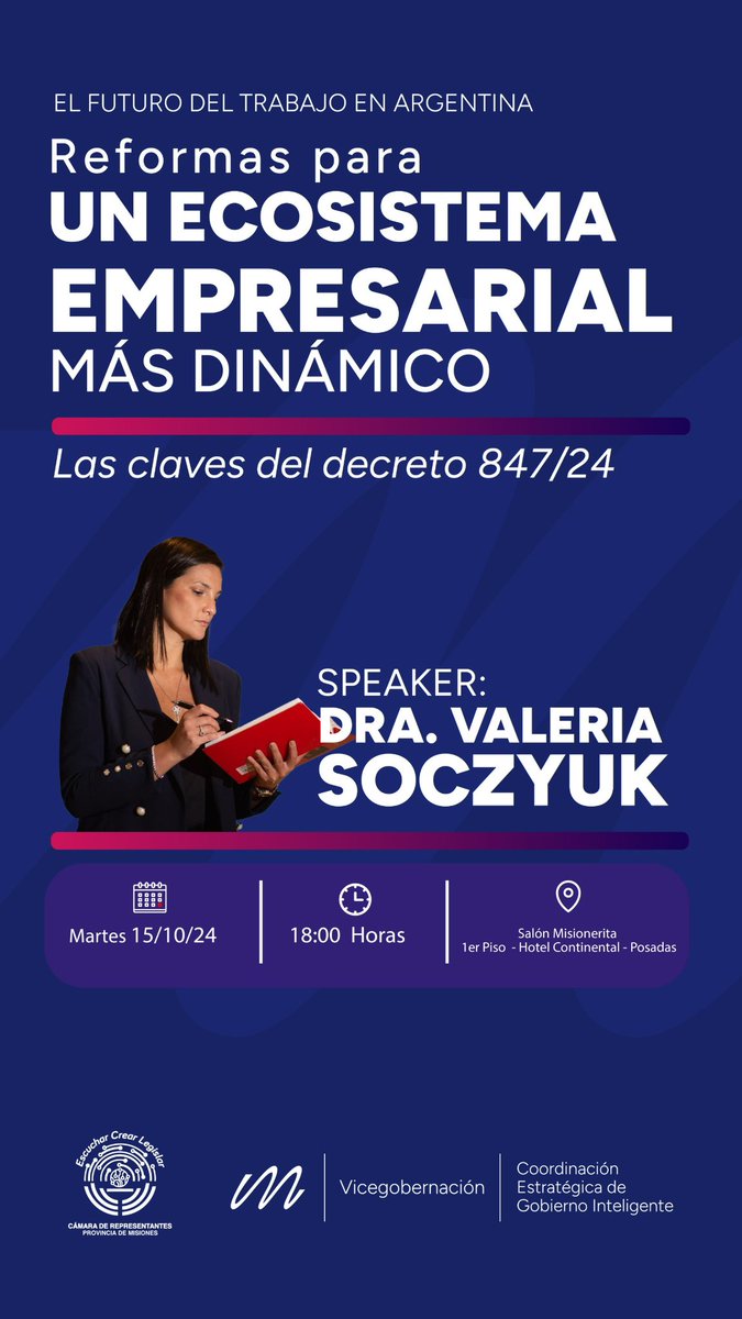 🚨Cambios en el régimen de trabajo del Decreto 847/24🚨

Inscribite en el siguiente link: docs.google.com/forms/d/e/1FAI…