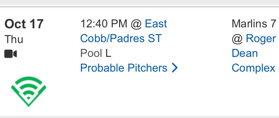 Throwing this Thursday 10/17/24 in PG WWBA In Jupiter, FL with Elite Squad National.