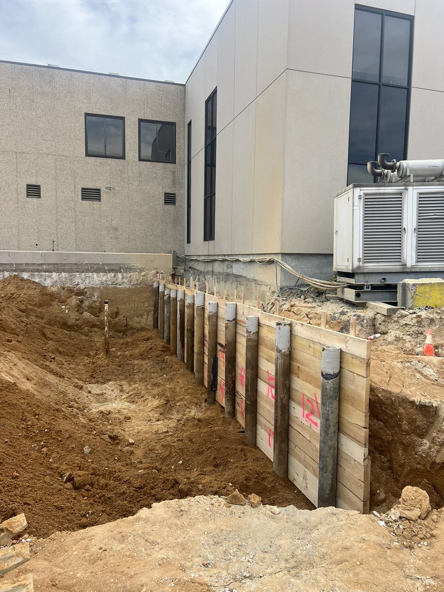 shore_life_adam's tweet photo. Sharing a little piece of our work.
Shore was called upon for solution to a deep excavation up against a building which limited excavation. The Shore team came up with #shoresolutions design to help the client achieve their goal to protect the building and their works below. When support of excavation is needed to save your project, Shore System Group is the company to get it done.
#shoresystemsgroup #micropiles #SOE #supportofexcavation #designbuild