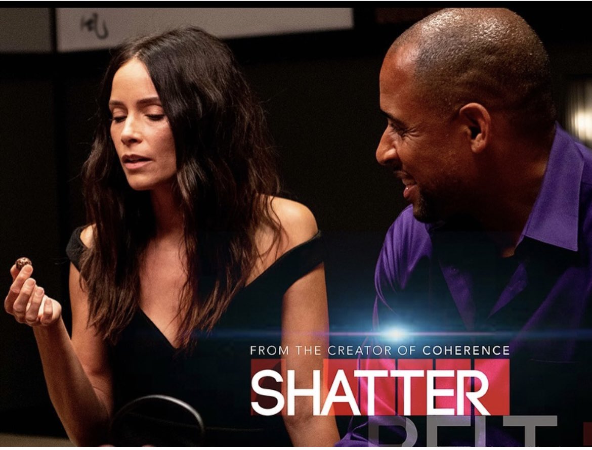 pattonoswalt's tweet photo. Today is the DAY! James Ward Byrkit’s new mind-bending sf anthology series SHATTER BELT premieres on @AppleTV and @PrimeVideo! Four short, mind-warping episodes of pure WTF. Watch the “Pearls” episode LAST. Trust me. https://t.co/oWBikh6okj