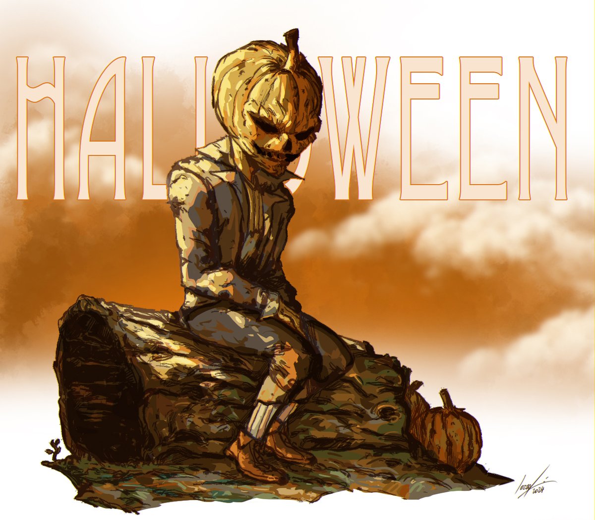 Jack-O #Halloween #creepy #jackolantern #autumn2024 #visdev #conceptart