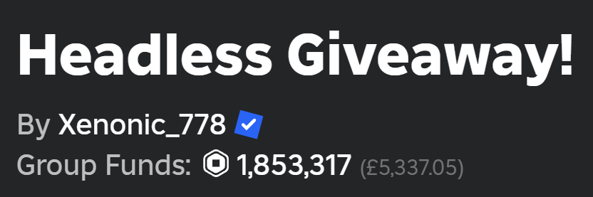 Headless Horseman Givewaway! 🎉

⭐Follow <a href="/Comicsbanhammer/">Ban Hammer Comics</a> 

💖Most liked replies get headless

⏰Ends when I remember (i been so busy 😪)

#robuxgiveaway #HeadlessHorseman