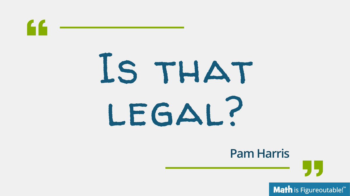 We have a misconception that math means mimicking set procedures. Not true. You can use what you know to solve problems. You can track your thinking as your reason your way through.

It's legal y'all!

#MathIsFigureOutAble #MTBoS #ITeachMath #MathEd