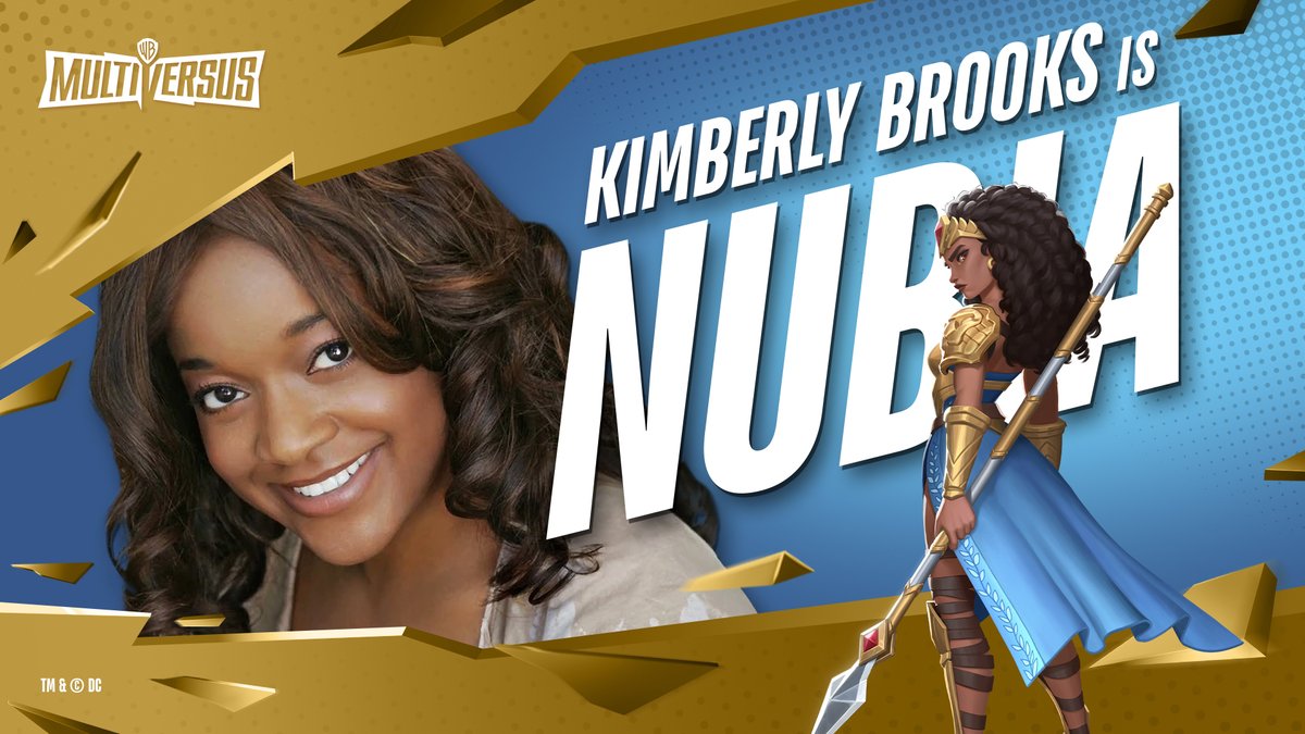 A royal shout-out to Kimberly Brooks, the voice of Nubia in #MultiVersus. For Themyscira!