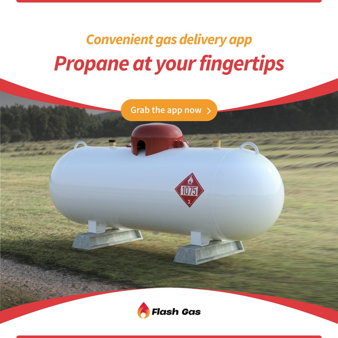 flashgas3's tweet image. 📲 Convenient gas delivery at your fingertips! Order propane with Flash Gas and easily track your delivery using our mobile app. Propane has never been this simple! 🔥🚚 #FlashGas #PropaneDelivery #StayInControl 

Flashgas.com
📱(888)-FLASH-15