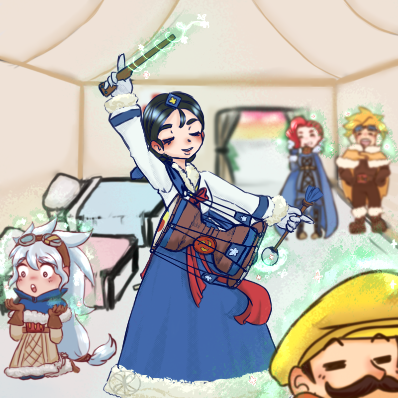 ARTTrickyTricky's tweet photo. [ SOOTHING DANCE ]
#wosfanart #WhiteOutSurvival 
id: 248800034
I realized a few hours ago that the contest is held in UTC so I rushed to do this ;a; https://t.co/6lrP3MJeEu