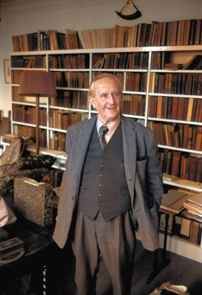 Love this photo of Tolkien in his study at Merton College.