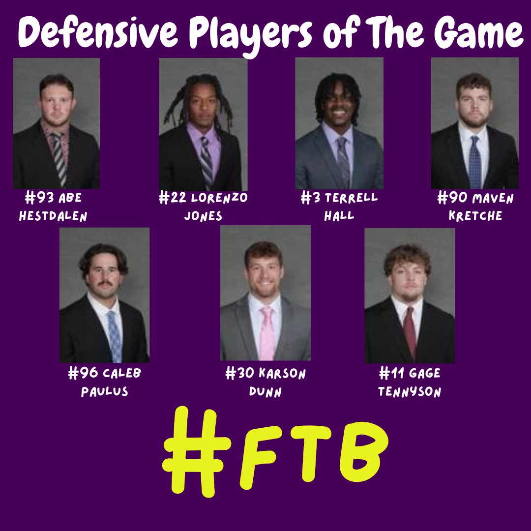 Maverick Football Scoop (@maverick_scoop) on Twitter photo Players of the Game for Game #7!
These are the guys that stood out on Saturday, as they exceeded the Maverick standard and/or raised their baseline. 😈🤘#FTB
<a href="/abe_hestdalen/">Abe Hestdalen</a> <a href="/BeGreatLow/">Lorenzo “Low” Jones 🥷🏽</a> <a href="/TerrellHall_3/">Terrell Hall</a> <a href="/MavenKretche/">Maven Kretche</a> <a href="/caleb_paulus/">Caleb Paulus</a> <a href="/karsondunn_/">KarsonDunn</a> @gagetennyson1 Players of the Game for Game #7!
These are the guys that stood out on Saturday, as they exceeded the Maverick standard and/or raised their baseline. 😈🤘#FTB
<a href="/abe_hestdalen/">Abe Hestdalen</a> <a href="/BeGreatLow/">Lorenzo “Low” Jones 🥷🏽</a> <a href="/TerrellHall_3/">Terrell Hall</a> <a href="/MavenKretche/">Maven Kretche</a> <a href="/caleb_paulus/">Caleb Paulus</a> <a href="/karsondunn_/">KarsonDunn</a> @gagetennyson1