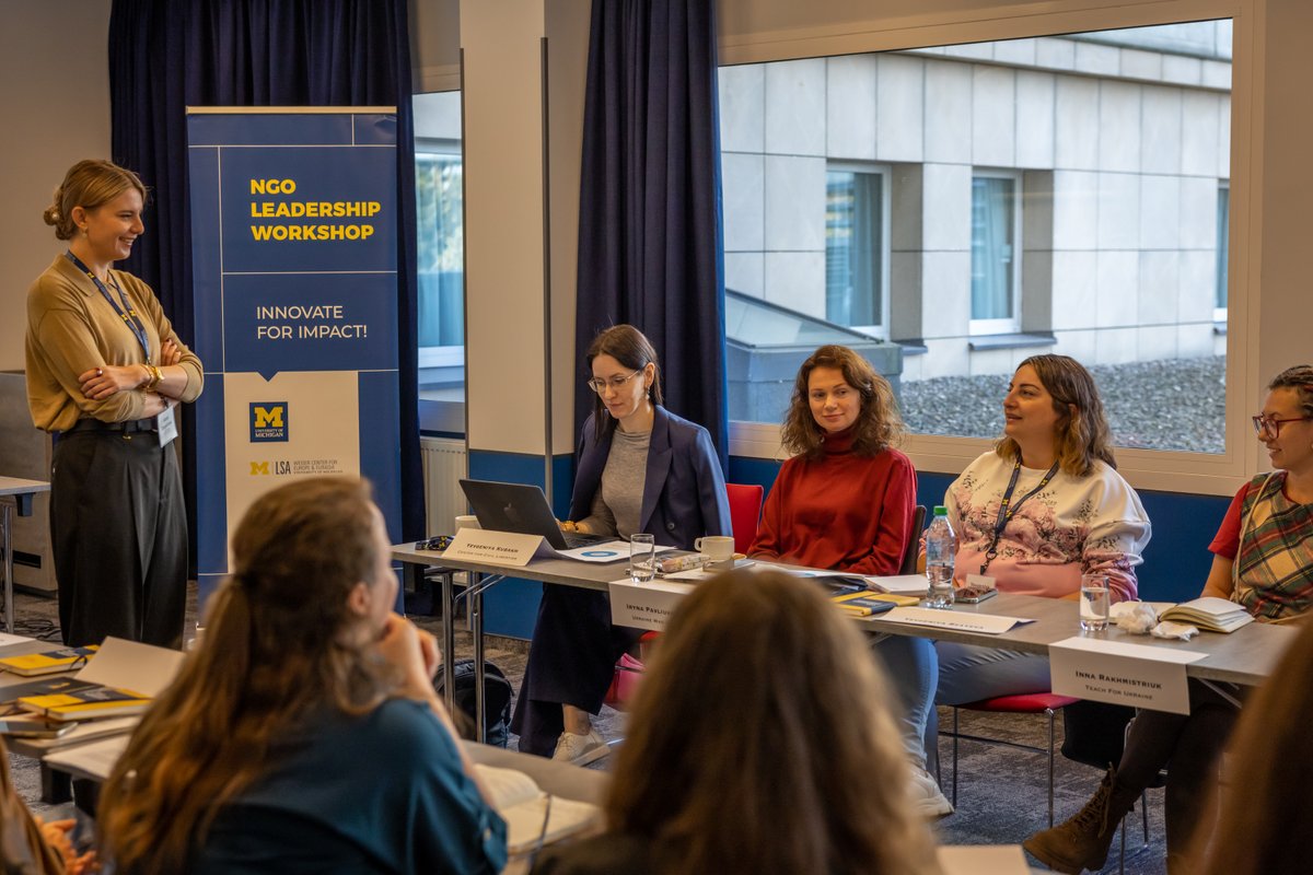 So great to have the inspiring <a href="/AnnaFromUA_YT/">Anna_From_Ukraine_Official</a> share her insights and expertise on the topic of social media with other NGO leaders from throughout #Ukraine at the 13th NGO Leadership Workshop last week! 🇺🇦