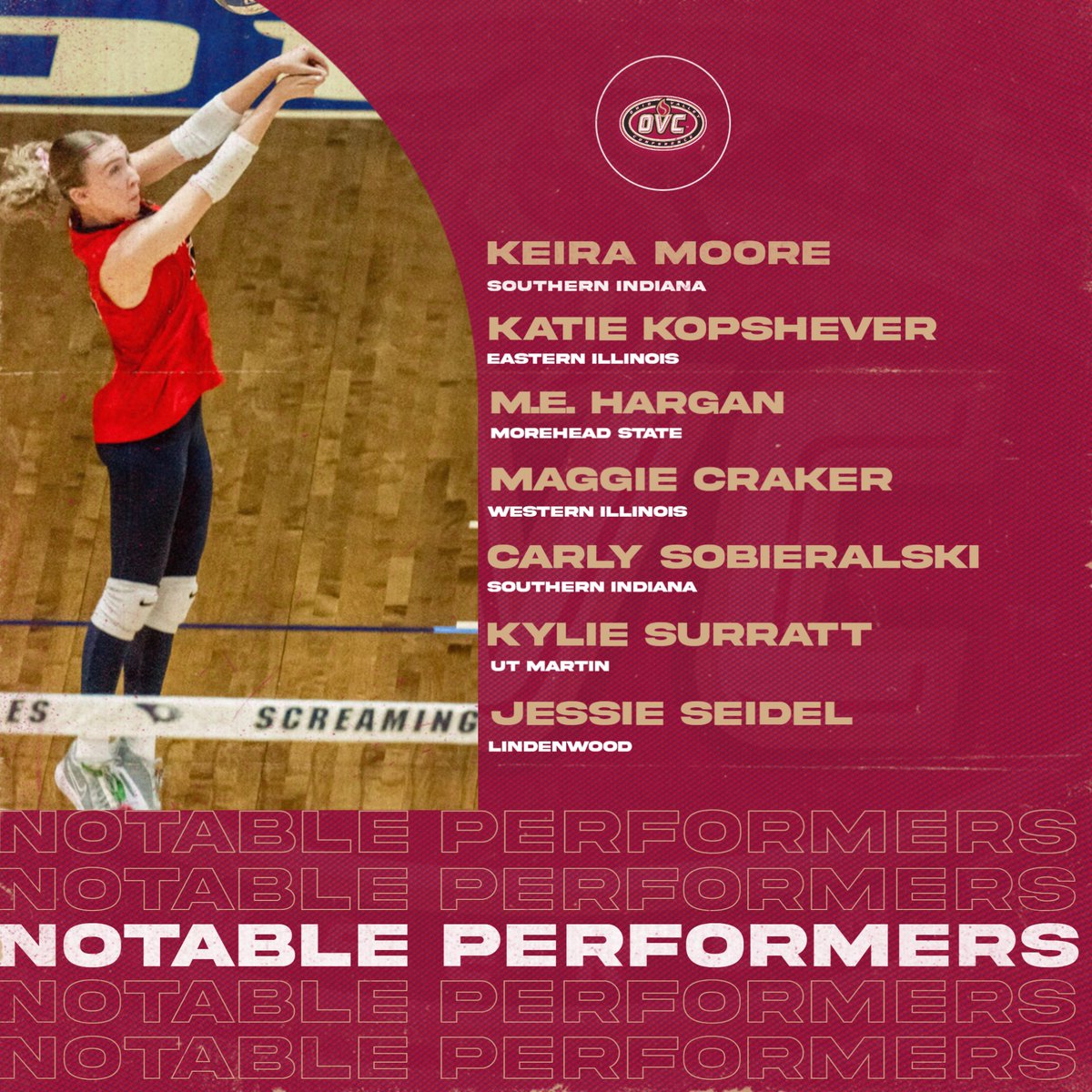 In addition to our Players of the Week, here is a look at some other 𝗡𝗼𝘁𝗮𝗯𝗹𝗲 𝗣𝗲𝗿𝗳𝗼𝗿𝗺𝗲𝗿𝘀 for Volleyball 🏐 from last week.
bit.ly/4ezJEs1 | #OVCit