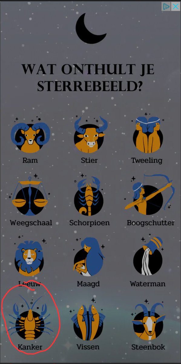 Sterrenbeeld "Kanker"? Oké dan zeker...🧐
