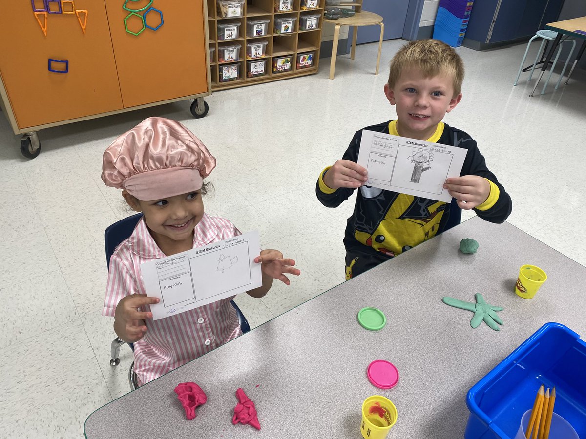 Mrs. Cruz’s class learned about the engineering design process today and completed their first ever blueprints! #STEM #STEMeducation <a href="/SHPRams/">Snow Hill Primary</a>