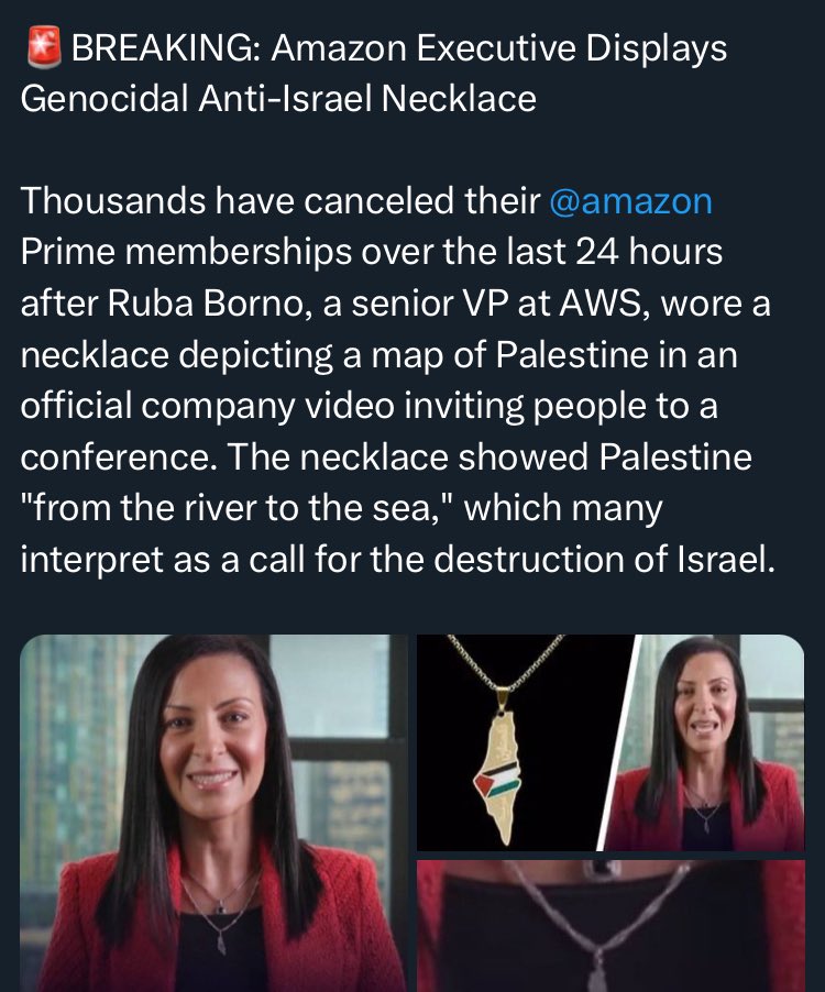I’ve watched a video of people burning alive, outside a hospital, still attached to drips at the hands of Zionists. Meanwhile Zionists are taking offence at……. A necklace 🤷🏼‍♀️ who are these people if not monsters ?