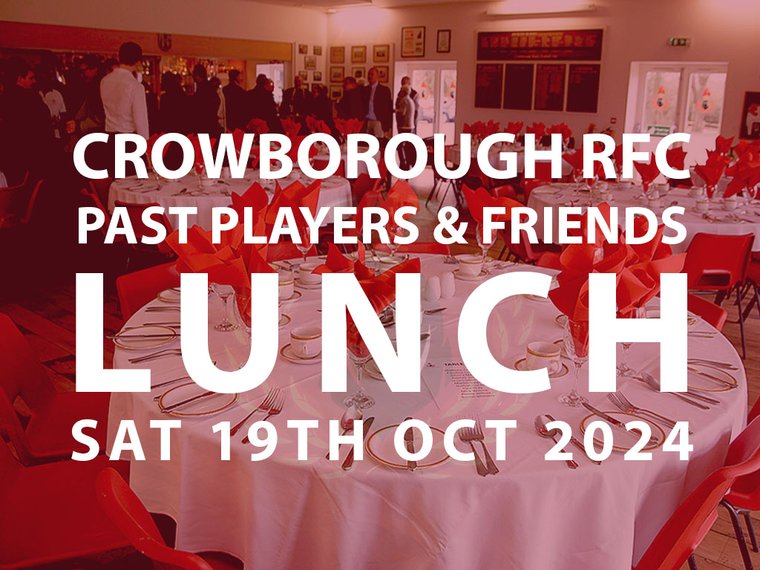 Past Players Lunch this Saturday -book your place now!!
crowboroughrugby.com/news/past-play…