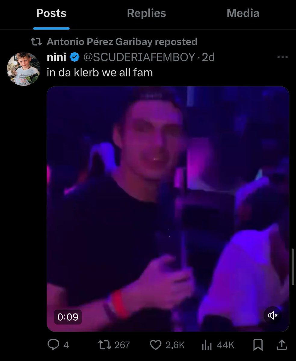 SCUDERIAFEMBOY's tweet photo. great to see checo’s dad thinks we all fam in da klerb https://t.co/RrX1wsuhnx