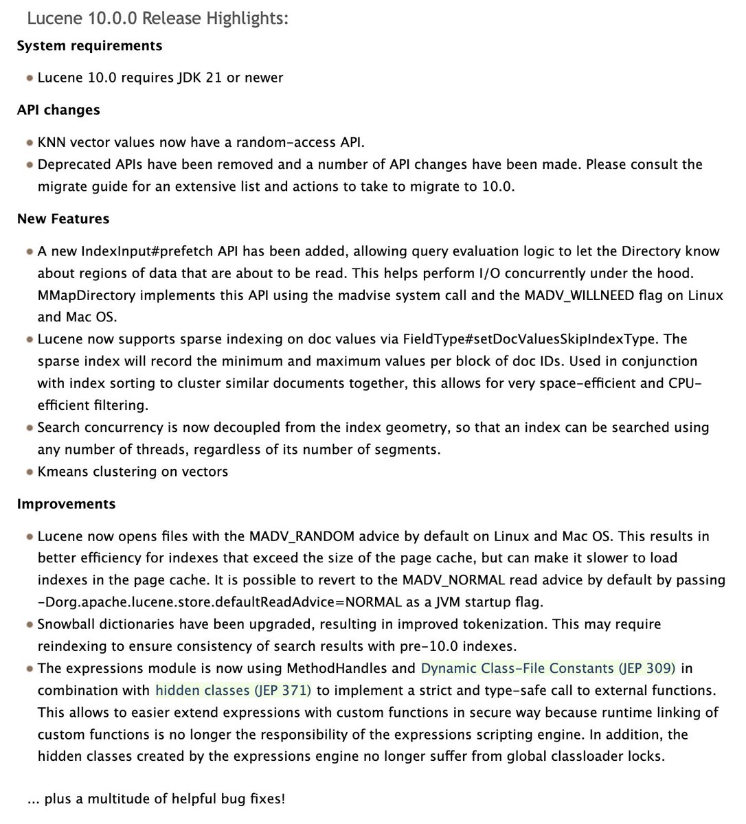 xeraa's tweet image. #lucene 10 is out: lucene.apache.org/core/corenews.…
and the #elasticsearch upgrade is already kicking off, starting the countdown for version 9: github.com/elastic/elasti…