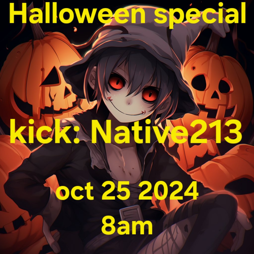 Native_213's tweet photo. Halloween is coming in costume, kick native213 Oct 25 8 am pst https://t.co/xJalNGnw72