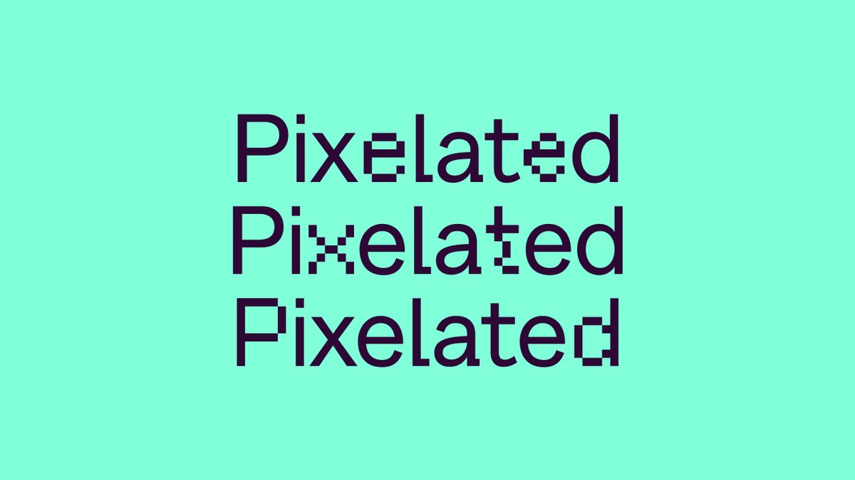 bram_naus's tweet image. I just came across one of the coolest free fonts I’ve seen in a while.

Think Helvetica, but with pixel alternates. Every time you type, different pixels emerge.

Download Free Font (№76) below.

Design by @Fontfabric