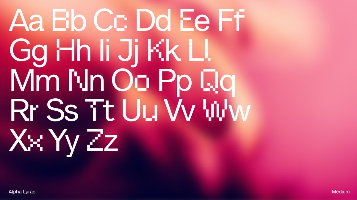 bram_naus's tweet image. I just came across one of the coolest free fonts I’ve seen in a while.

Think Helvetica, but with pixel alternates. Every time you type, different pixels emerge.

Download Free Font (№76) below.

Design by @Fontfabric