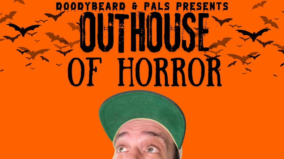 doodybeardLIVE's tweet image. Announcement! One of the two halloween specials next weekend is: DOODYBEARD &amp;amp; PALS: OUTHOUSE OF HORROR!!!

THREE Original horror comedy cartoon shorts performed LIVE

FRIDAY OCT 25
8PM PST
REPOSTS APPRECIATED