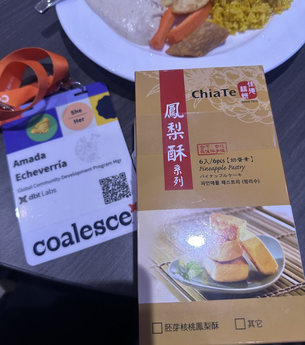 Amada Echeverría (@amadaecheverria) on Twitter photo .<a href="/ijac_wei/">Karen Hsieh</a> brought me a delicious pineapple cake 🇹🇼🍍to last week’s #dbtCoalesce all the way from Taiwan!🙏 thank you for being so thoughtful! .<a href="/ijac_wei/">Karen Hsieh</a> brought me a delicious pineapple cake 🇹🇼🍍to last week’s #dbtCoalesce all the way from Taiwan!🙏 thank you for being so thoughtful!