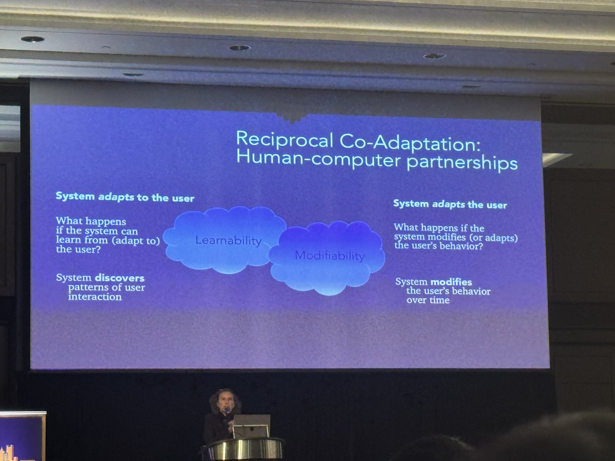 #UIST2024 vision talks are so inspiring, making us think about the relationship between intelligence from both interface and social perspectives. 

Open questions ahead on how to design and implement mixed-intiative systems over time.

(must cite for my future PrISM projects💪)