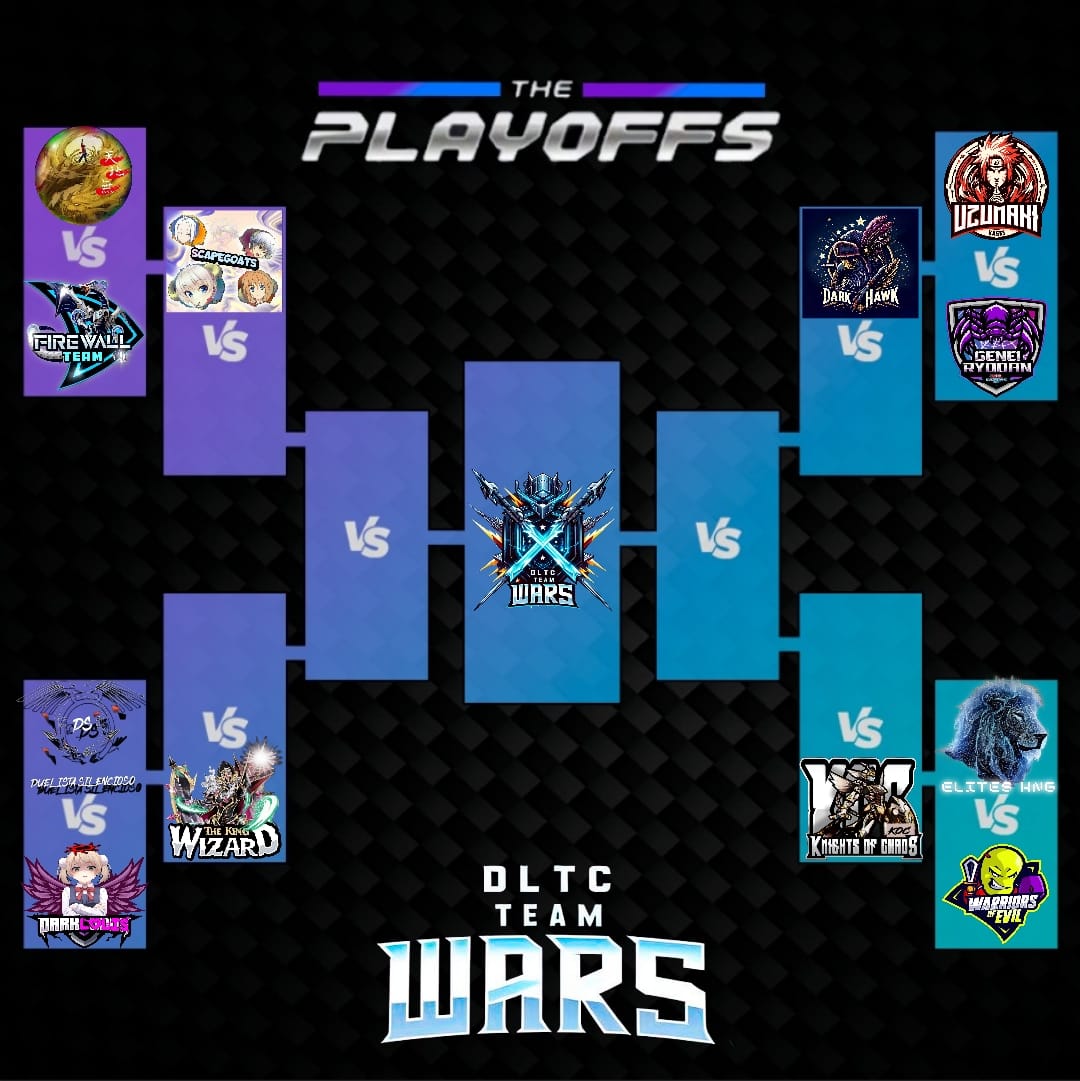 PLAYOFFS DLTC TEAM WARS!
After 9 weeks we have reached the dreamed PLAYOFFS phase, which team will show the best team in the competition!