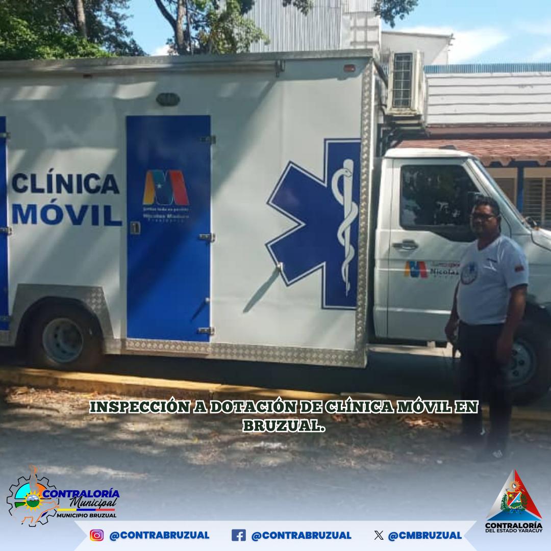 cmbruzual's tweet photo. La Contraloría Municipal de Bruzual, realizó inspección en la Coordinación del Área de Salud Integral Comunitario (A.S.I.C.) a Dotación de clínica móvil para mejorar la salud en la municipalidad.

En la inspección pudimos constatar que la clínica móvil está en óptimas condiciones https://t.co/ddb7qnMvrl