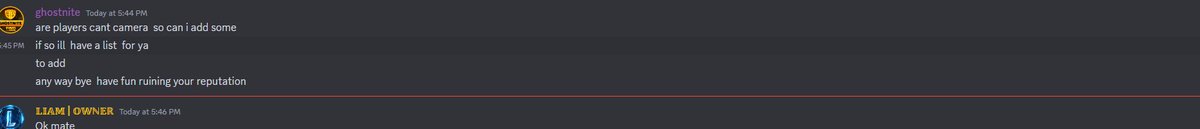 just so everyone knows you can add players  to your roster after they are close in chaos cup you can just say your players can't camera . @Chaos__Cup