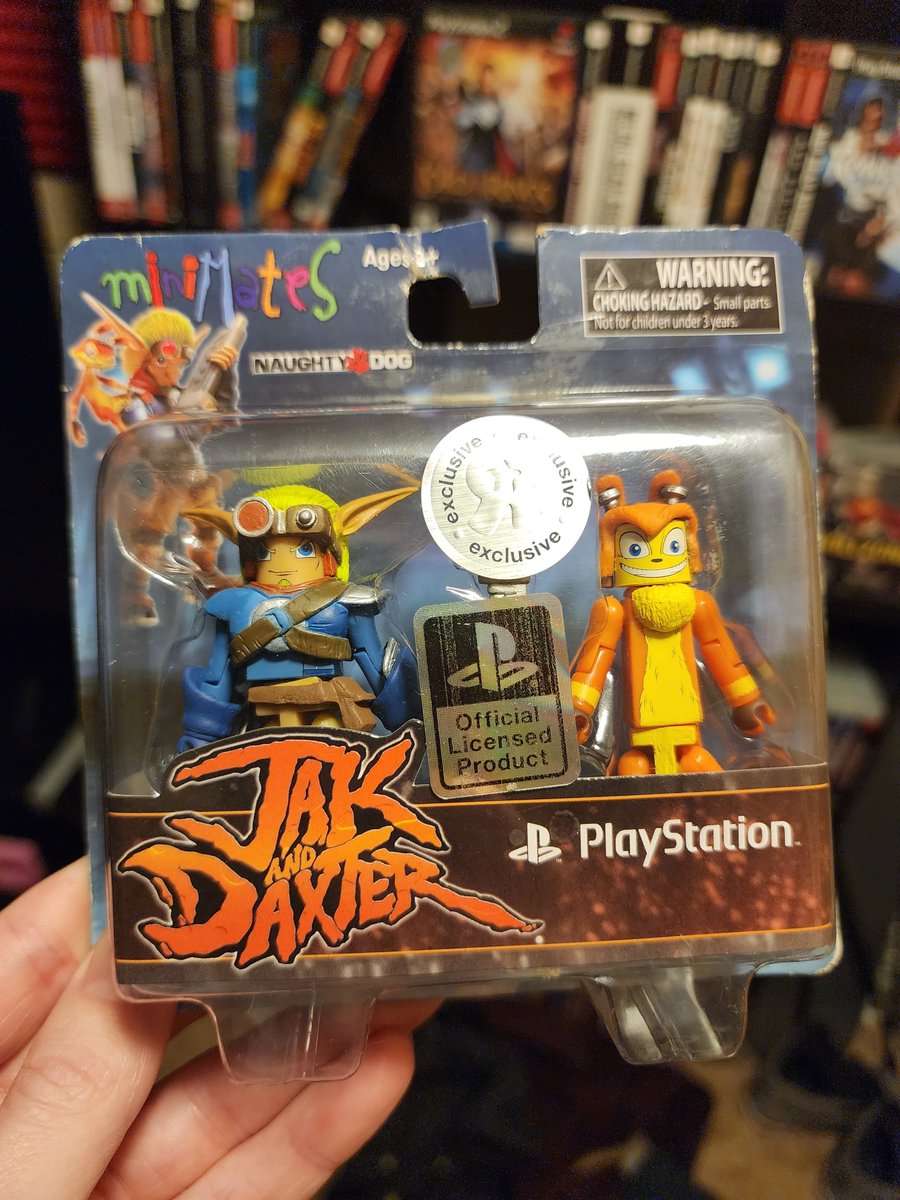 PlayStalgia's tweet image. I forgot I had these cute little Jak and Daxter minimates figures 🥹