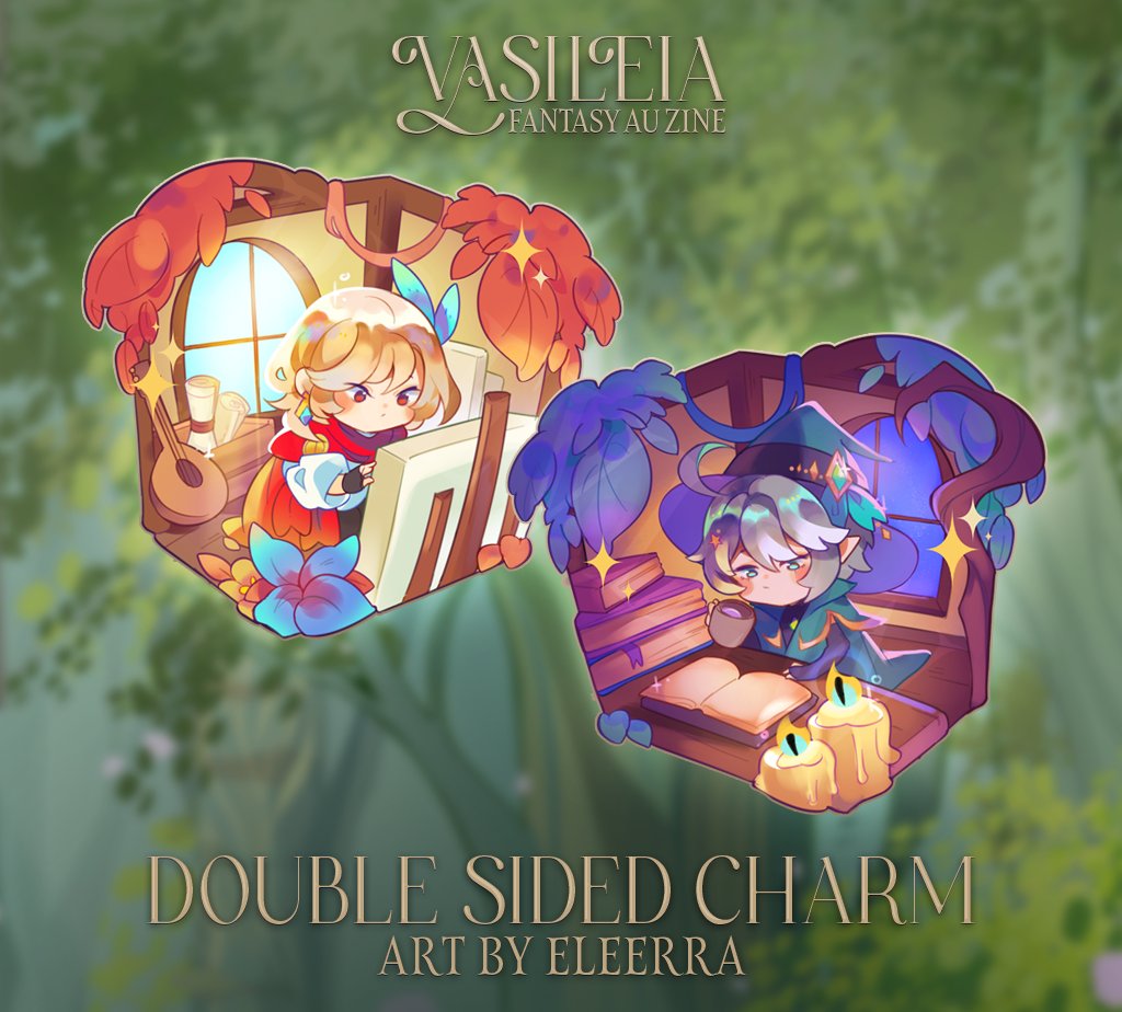 haikavehAUzine's tweet photo. ✦ 𝐌𝐄𝐑𝐂𝐇𝐀𝐍𝐃𝐈𝐒𝐄 𝐒𝐇𝐎𝐖𝐂𝐀𝐒𝐄 ✦
The clock is ticking, but we're not done sharing merch just yet! Added to our merch line-up is this dreamy double sided charm by @eleerra

The #Haikaveh Fantasy AU zine pre-orders open in less than 24 hours! https://t.co/CenV8pcuUN