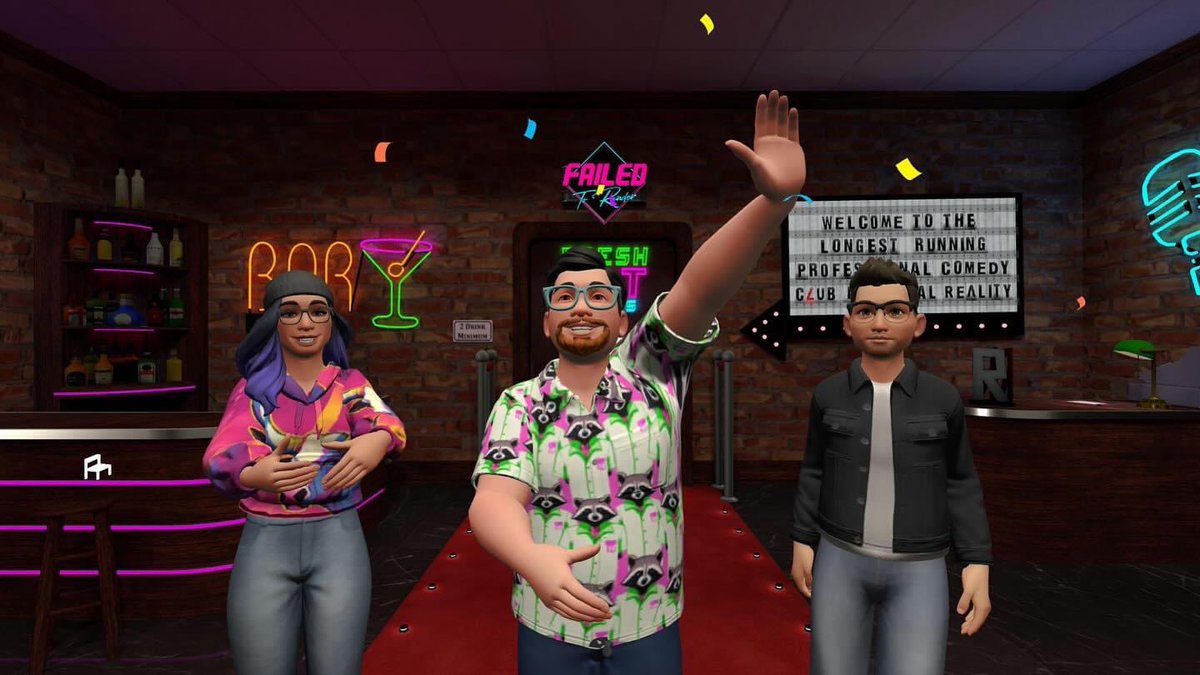 🎉 NEW CLUB UNVEILING! 🎉

<a href="/failedtorender/">Failed To Render</a> revamped the club with baked lighting and reflections to take your experience to the next level—get ready for tonight’s Open Mic at 10pm EST in Meta Horizon! 🎤✨

#metahorizon #metaverse #ftr #meta