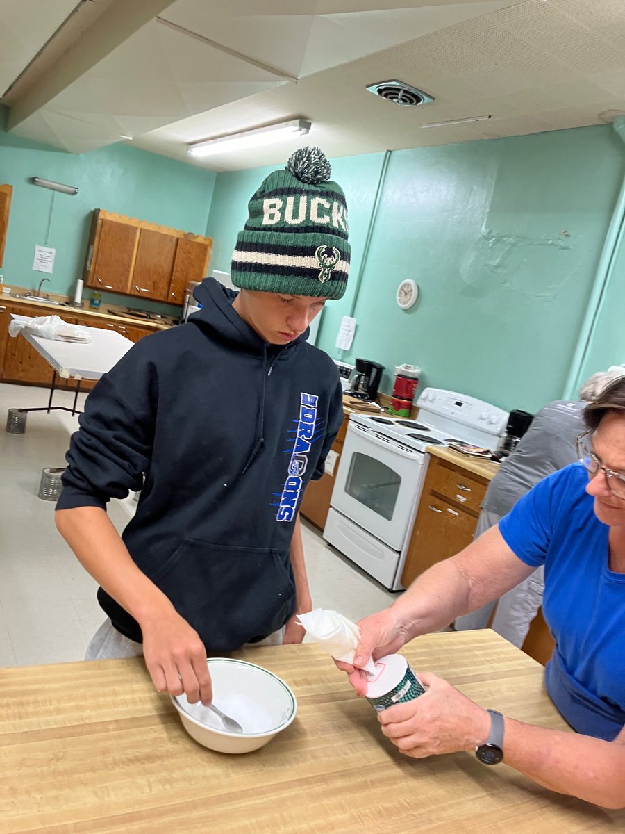 Kbuch09's tweet image. Appreciated a little extra time with my boys this morning making #lefse at the church this morning.