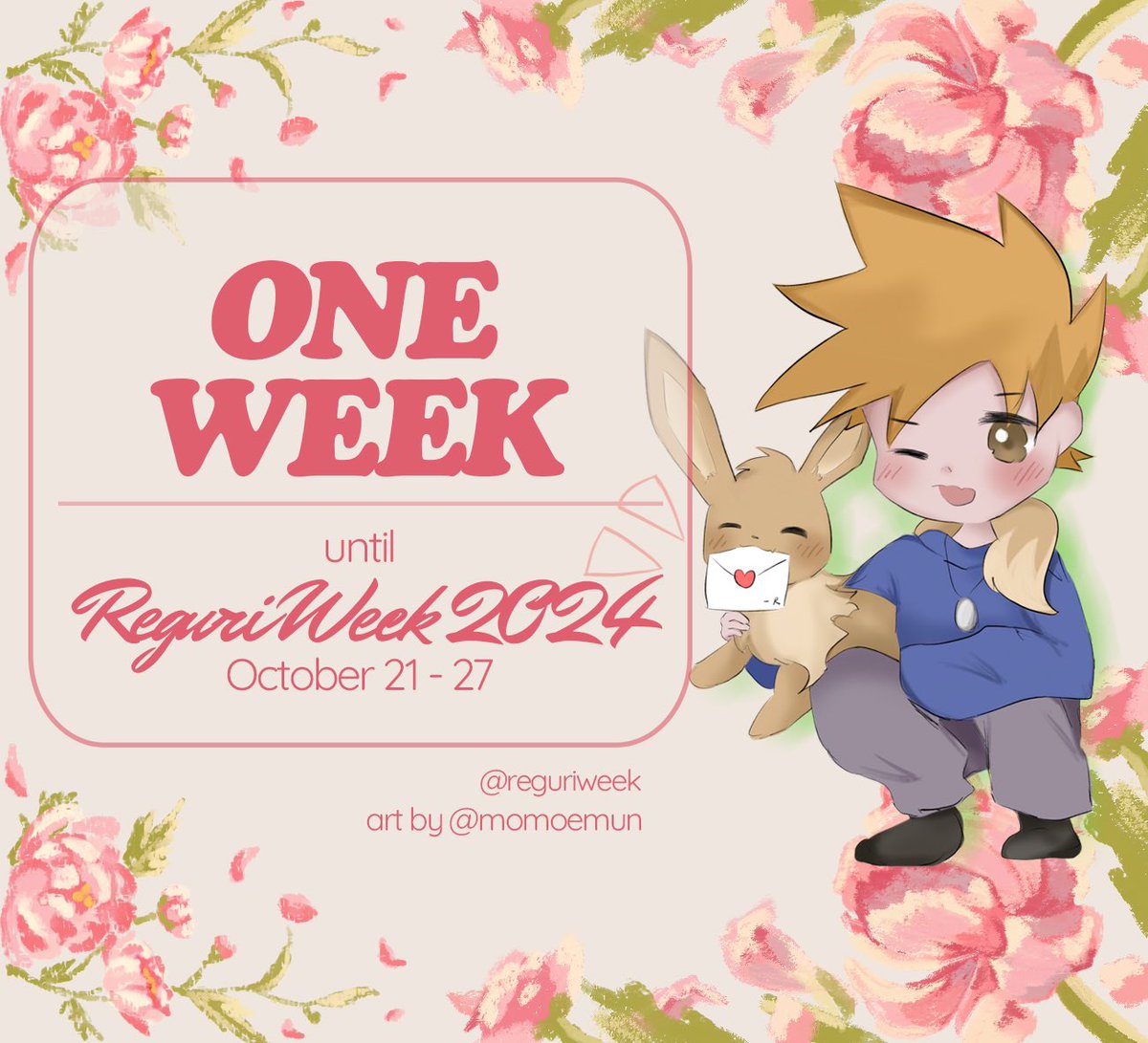 How time flies! There is now only one week left before the start of #reguriweek2024! 🌷 We hope you feel as excited as we do! 

We really can’t wait to see what you’ve created! 🍎🍏💐

#namelessshipping #レグリ

art credit: <a href="/momoemun/">nana ナナ | mostly ia</a>