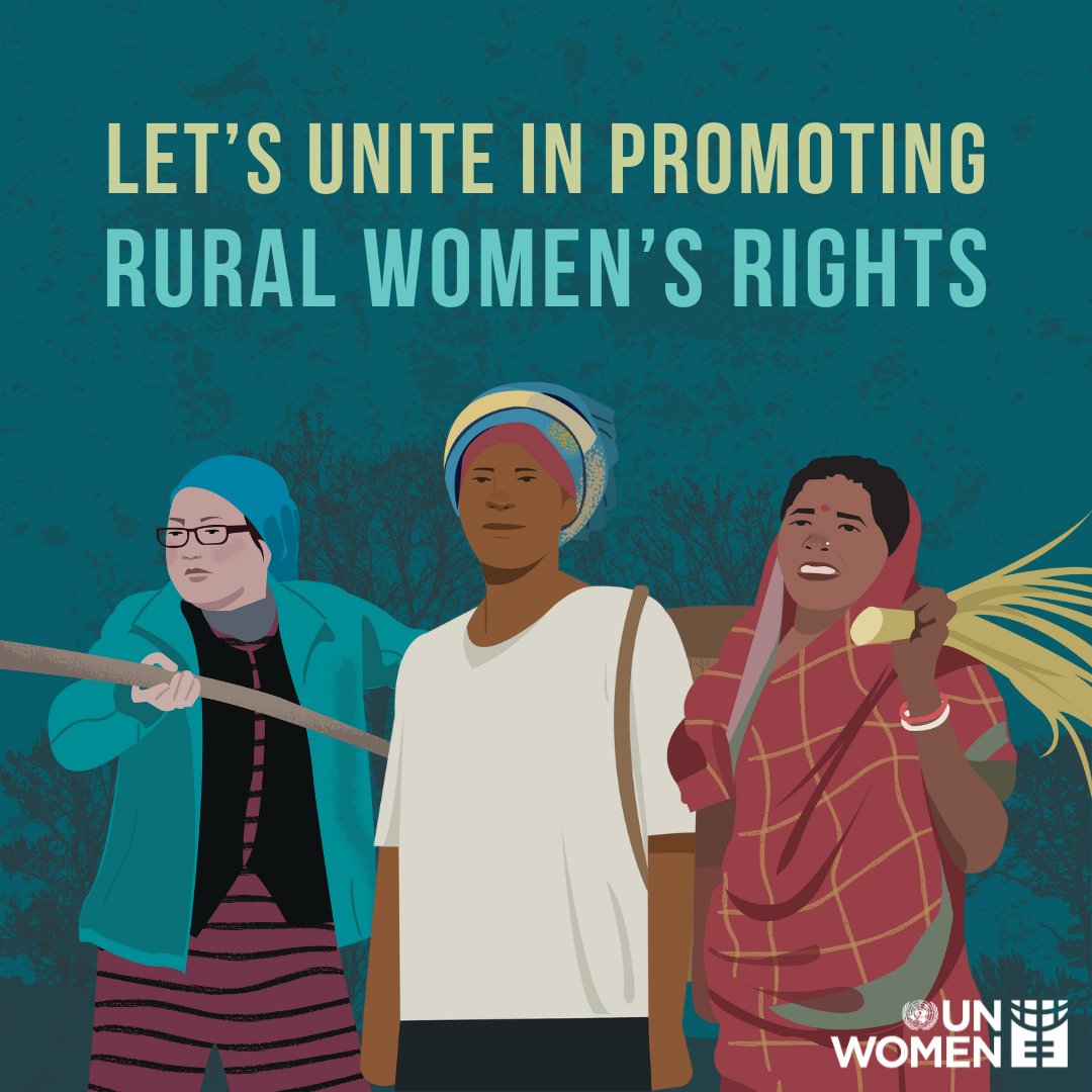 👏On International Day of Rural Women we recognize their critical contributions.

#RuralWomen, including Indigenous women:
💚 Enhance agricultural &amp; rural development
💚 Improve food security &amp; nutrition
💚 Help eradicate poverty

Our statement: unwo.men/APUG50TLbzf
#Beijing30