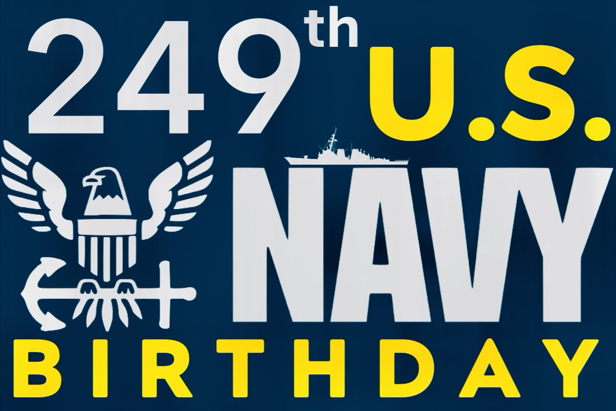 OmariFaulkner's tweet photo. Happy 249th Birthday (October 13th) to our U.S. Navy! Our Sailors continue to dominate the sea, air, and land domains. We serve with the upmost dedication &amp; loyalty. I’m forever grateful. #GoNavy 🇺🇸💪🏾 https://t.co/yZqwNuETFI