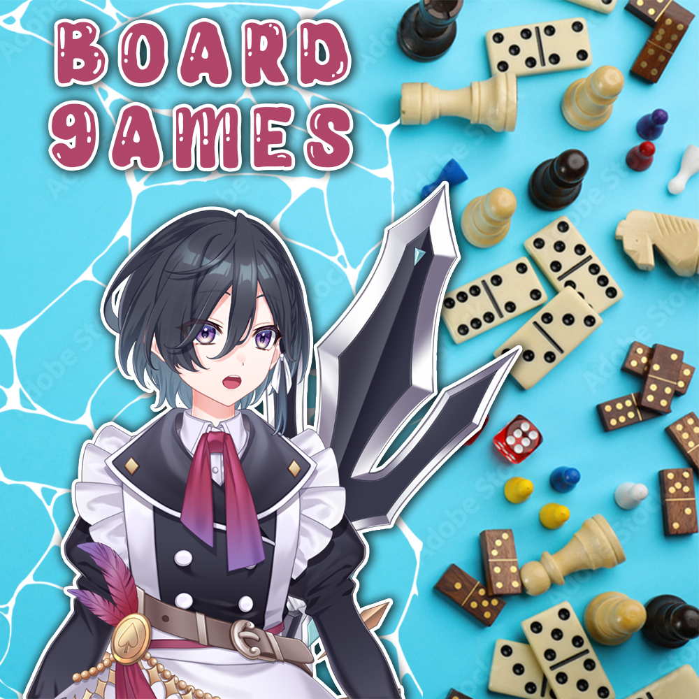 RioReien's tweet photo. Bored James? Boared Gums? Board Games!
Join me on #anilive in 10 minutes so that we can talk about all your favourite tabletop knick-knacks!

#vtuber #vtuberEN https://t.co/1m4RirpQ6c