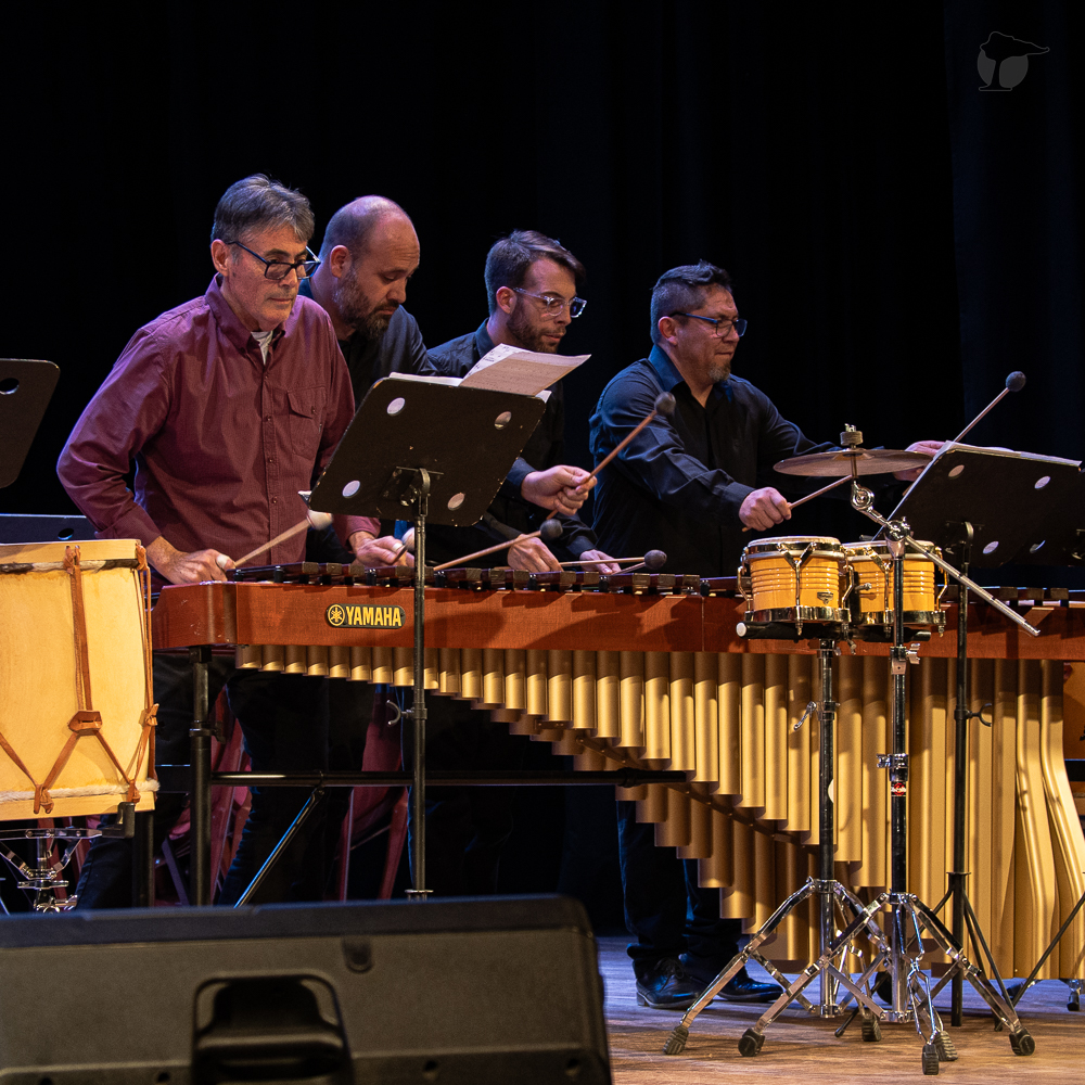 CampusdeArtes's tweet photo. Fundación Cultural Patagonia presenta a Percusión FCP en el @CampusdeArtes. Clásicos del repertorio: Iván Trevino, Clark Hubbard, Astor Piazzolla, Adolfo Ábalos, Mariano Mores, etc. Marimbas, vibráfonos, xilofones y percusión. Anticipadas en https://t.co/qz3IOR171m https://t.co/CMwbL7t3Hm